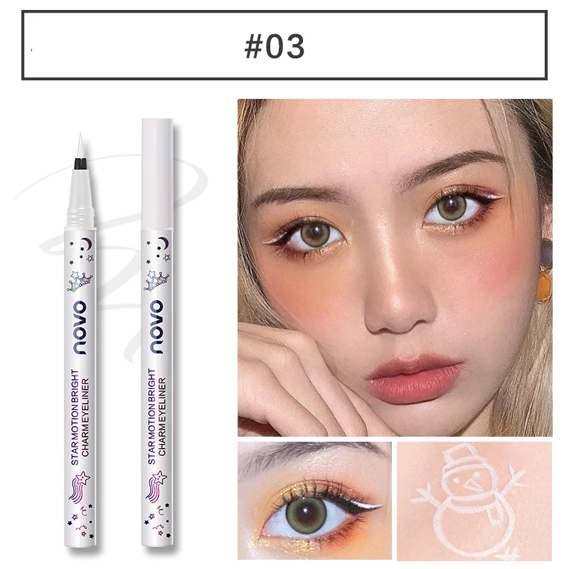 

2023 NEW Colorful Matte Liquid Eyeliner Pencil Quick Dry Waterproof Makeup Liquid Eye Liner Eyes Cosmetics Pen