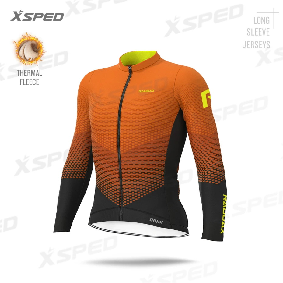 Cycling Jerseys Джерси с длинным рукавом, одежда для велоспорта Aleing, зимняя мужская велосипедная форма, термо флис, профессиональная команда, мужской теплый костюм для велоспорта, комбинезон, комплект - Цвет: Cycling Jerseys