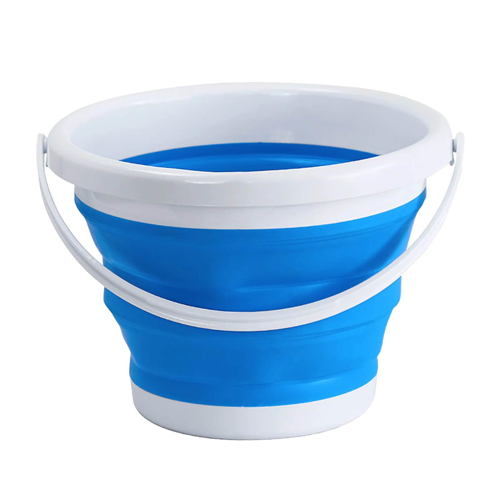 Foldable Bucket with Handle-Silicone Pail Outdoor Portable Fishing Bucket Space Saving Bucket for Travel Outdoor Camping Fishing