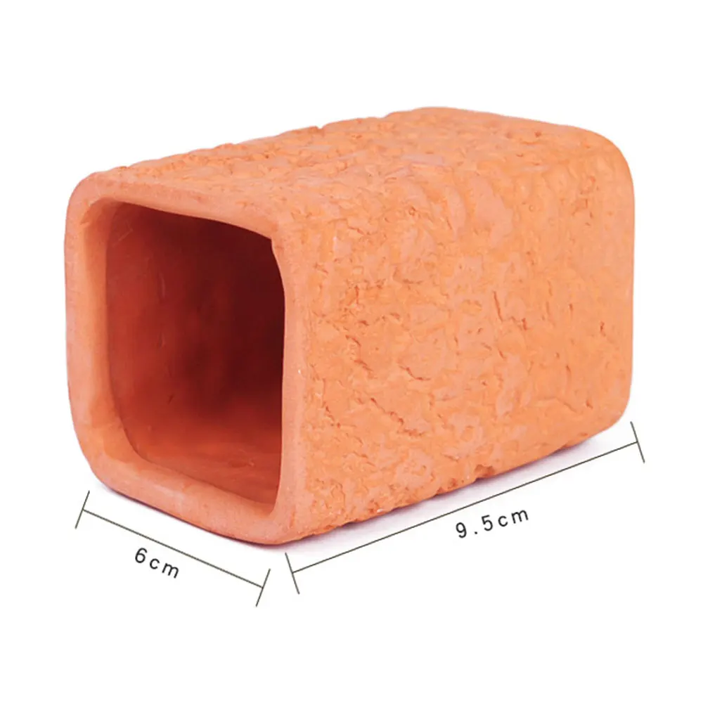 

2020 Original Tunnel Shaped Hamster Ceramic Bedding Hideout Tube Summer Cool Nesting Habitat Pet Product Supplies