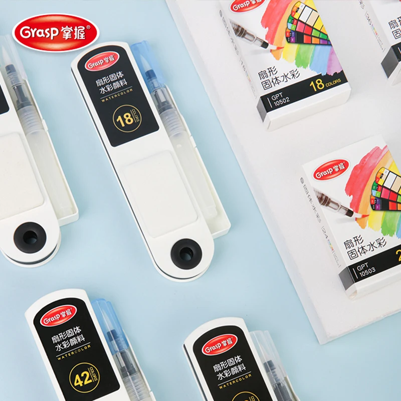 Высококачественная однотонная фоторучка-кисть 42 цвета портативная масляная