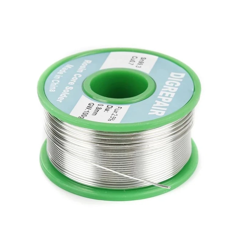 

50g Welding Solder Wire High Purity Low Fusion Spot 0.8/1/1.2mm Rosin Soldering Wire Roll No-clean Tin BGA Welding