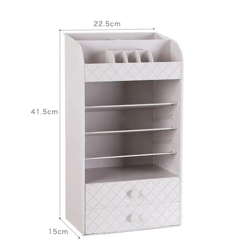 

Cosmetic Drawer Makeup Organizer Jewelry Container Storage Box DIY Multi-layer Nail Lipstick Shelf Holder Bathroom Desktop Case