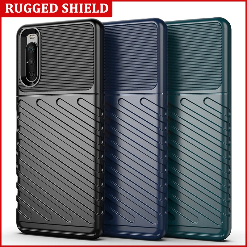 

Подходит для Sony Xperia 10 III мобильный телефон case xperia5iii thunder fall proof TPU silicone all комплексный мягкий чехол