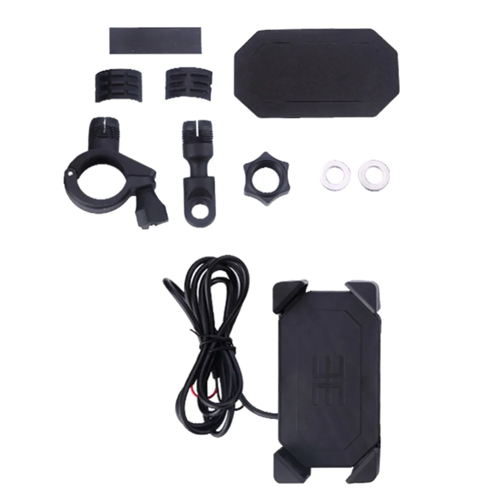 МОТОЦИКЛ ABS держатель Подставка для 4-6 дюймов смартфон gps+ USB зарядное устройство