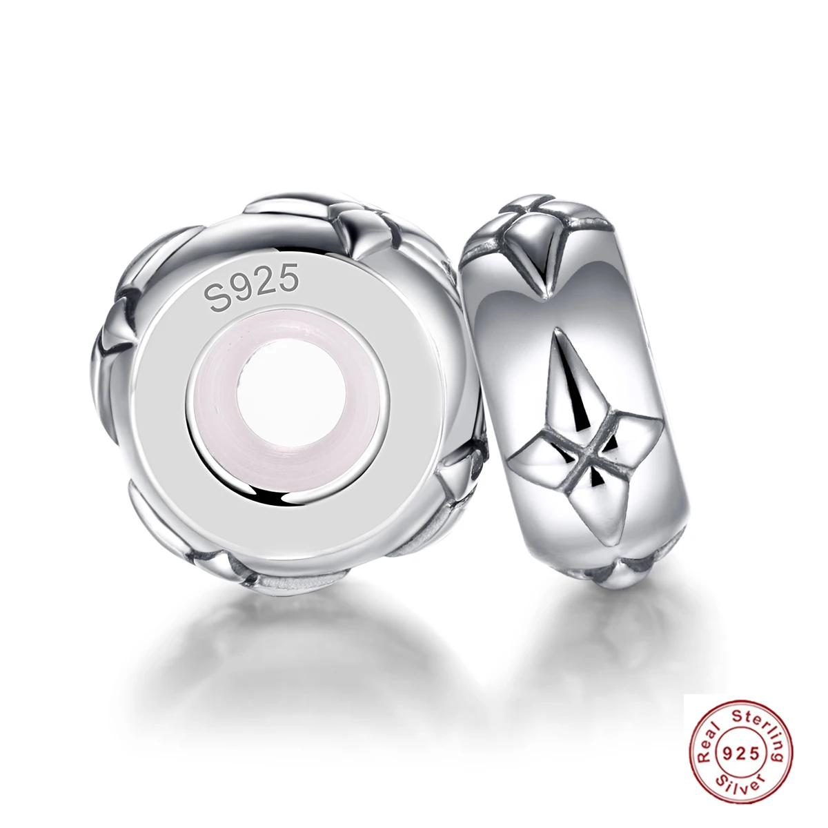 2 шт. бусины из чистого серебра S925 пробы для браслета | Украшения и аксессуары