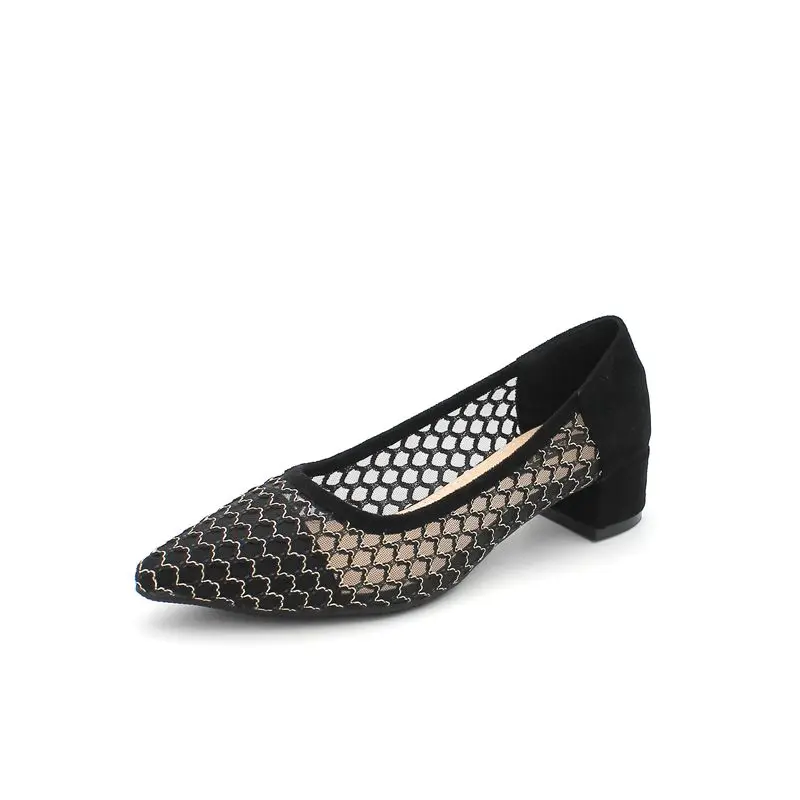 

Sewing Stripe Air Mesh Slip On Loafers Women Shallow Mouth Pointed Toe Moccasins Breathable Patchwork Ol Women Shoes Big Size 41