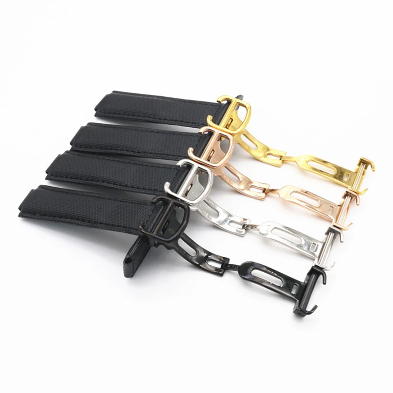 

Ремешок нейлоновый для наручных часов, парусиновый сменный складной браслет для наручных часов с голубыми шарами, 20 х12 мм