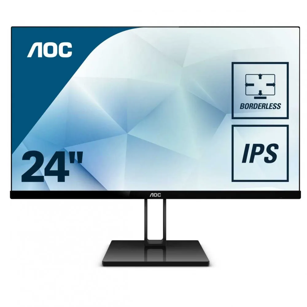 Монитор AOC 24V2Q 23.8'' [16:9] (FHD) IPS nonGLARE 250cd|m2 H178°|V178° 1000:1 20М:1 16.7M 5ms | Компьютеры и офис