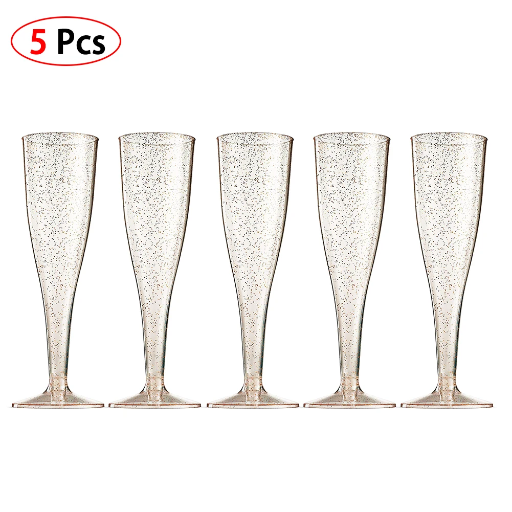 5 шт./компл. одноразовые Пластик красное вино Стекло Свадьба тостов шампанское Futes