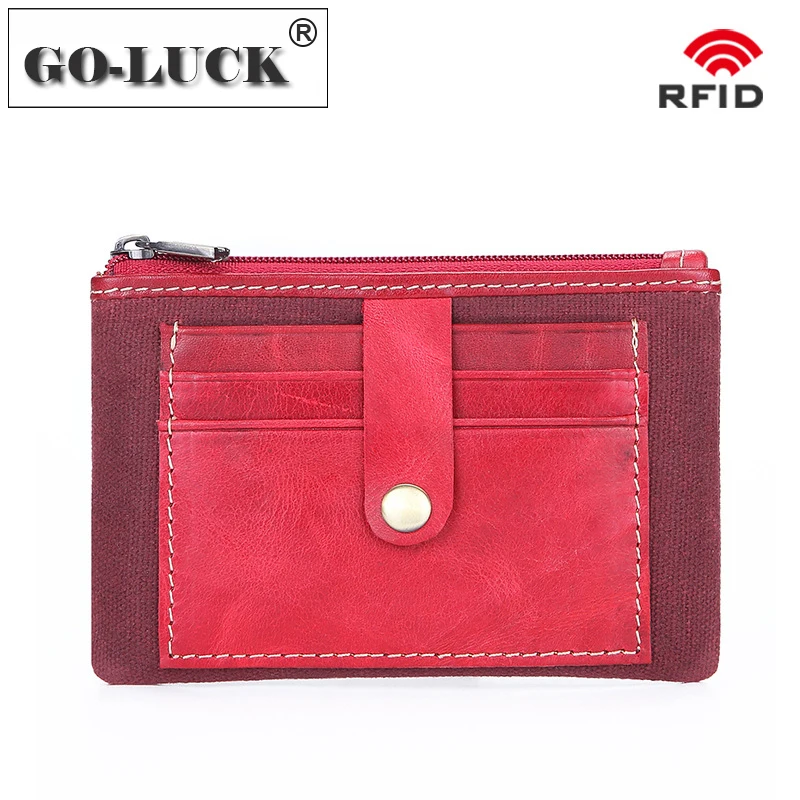 Кошелек для монет на молнии женщин и мужчин лоскутное портмоне из воловьей кожи