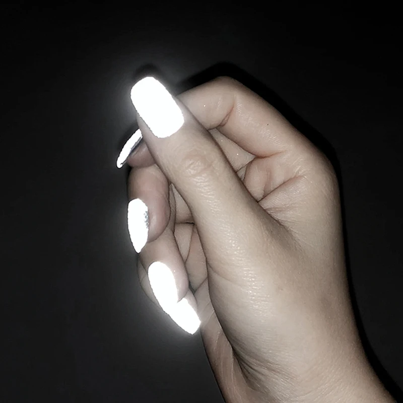 1 коробка блестящий порошок для ногтей песок блестящая пыль светится в темноте