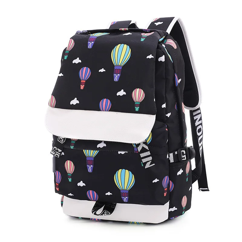 Fashion women backpack female cute travel bags cactus printing school backpack laptop backpack for teenage girls mochilas 2023