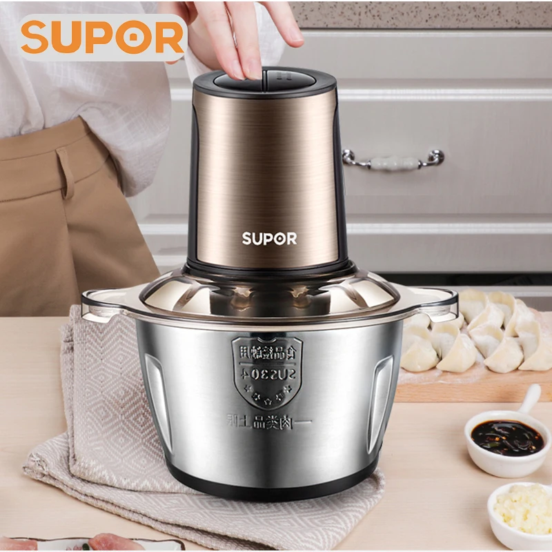 

Электрическая мясорубка SUPOR, 2 скорости, 300 Вт, нержавеющая сталь, емкость 2 л
