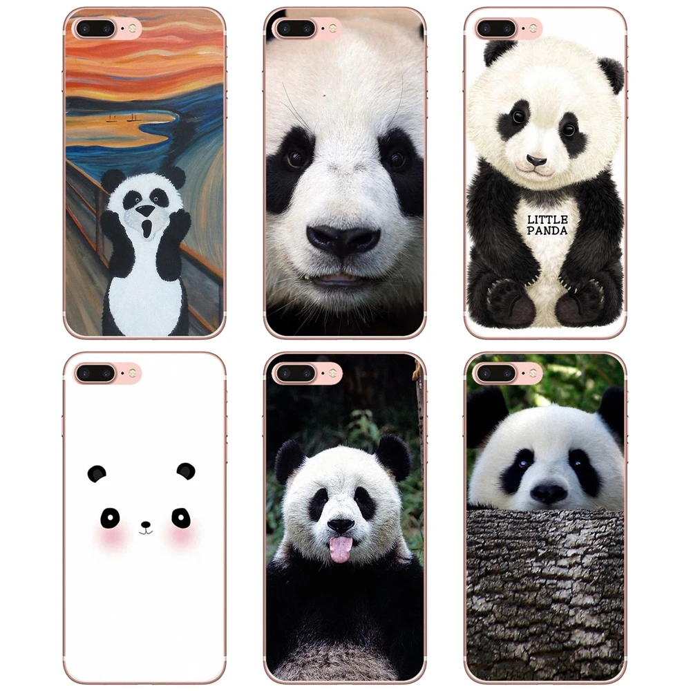 

Silicone Phone Covers For iPhone 10 11 12 13 Mini Pro 4S 5S SE 5C 6 6S 7 8 X XR XS Plus Max 2020 Cute Chinese Panda