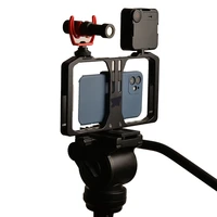 universal video camera cage stabilizer film making rig for smart phone video rig mobile phone bracket iphone 13 pro max
