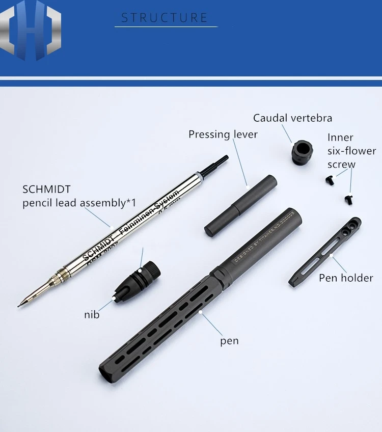 Автоматический карандаш из титанового сплава для студентов непрерывный свинец 0