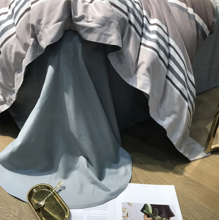 

Fashion geometric bedding set adult teen,full queen king stripes cotton double home textile bed sheet pillow case duvet cover