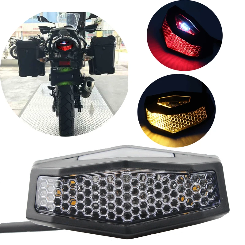 

Указатель поворота для мотоцикла, скутера, Универсальный светодиодный задний стоп-сигнал, 12 В