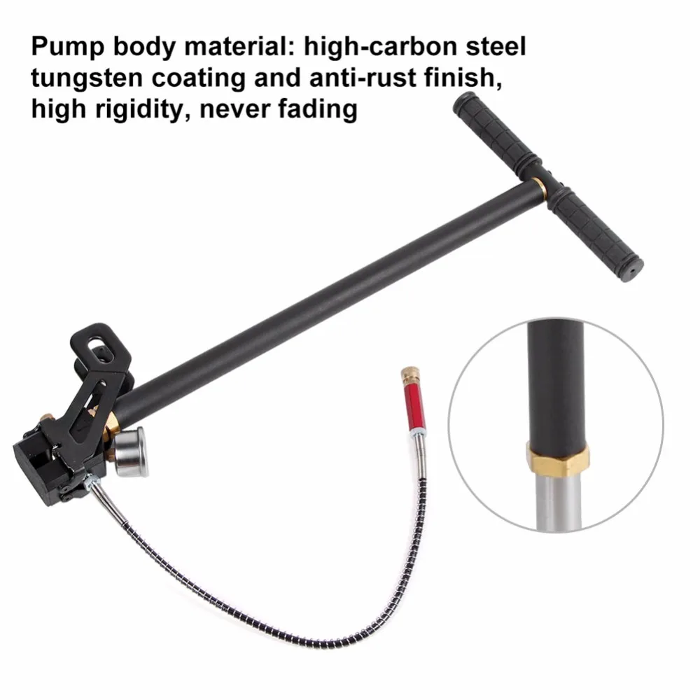 Hi-pressure 4500/6000 psi воздушный насос PCP пистолет ручной насос стремя зарядка газовый указатель фильтра клапан шланг для надувной каяк шины