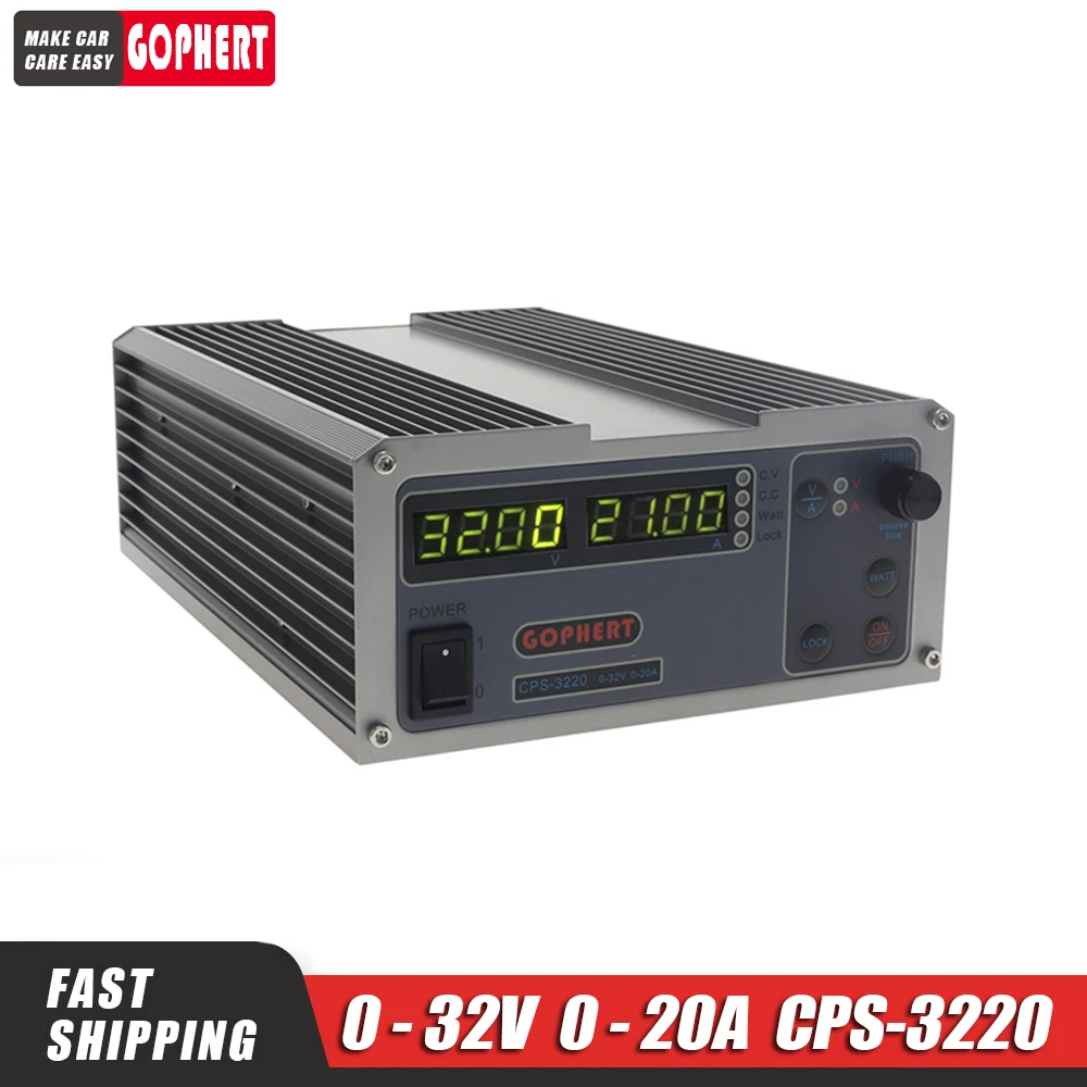 Мини Cps-3220 источник питания постоянного тока + 37 шт. головки банановый зажим провод EU UK US адаптер OVP/OCP/OTP низкая мощность 110-230 в 0-32 в 0-20A