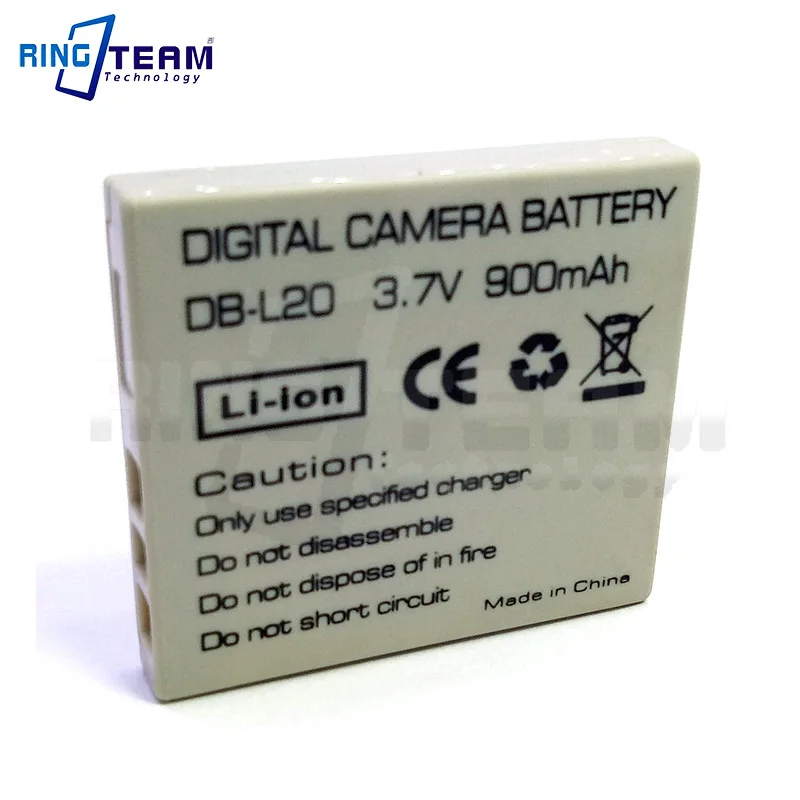 Литиевая батарея DB-L20 DB-L20A DB-L20AU для цифровых фотоаппаратов Sanyo Xacti видеокамер CG6 CG9