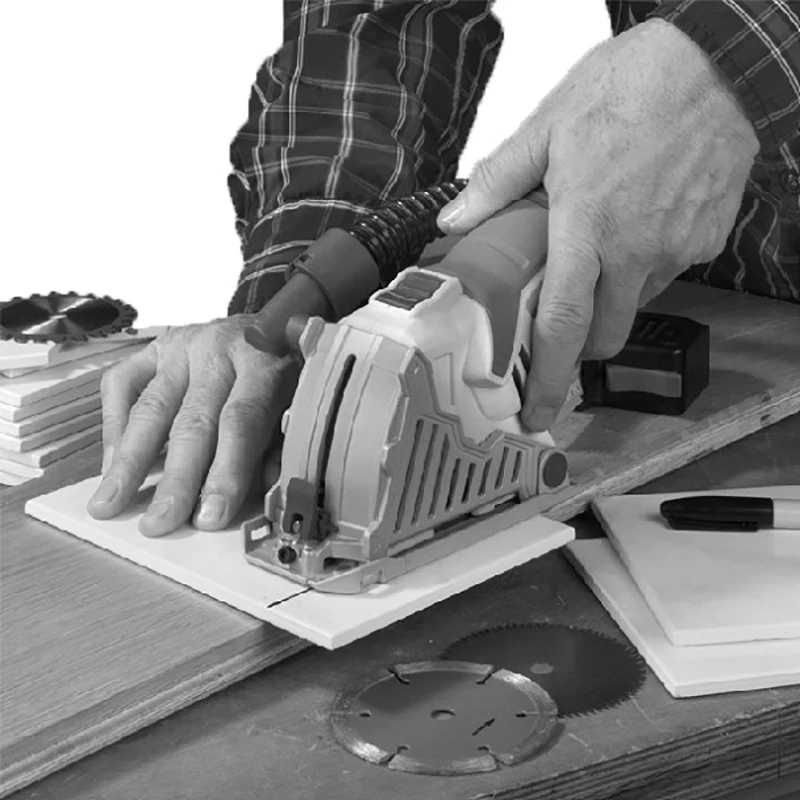 Ручная мини циркулярная пила со смеными дисками для дерева металла гранита