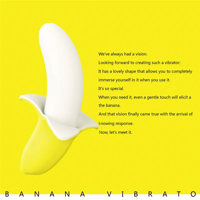 Женский Вибратор GUIMI симпатичный банан 9 скоростей вибрирующий точка G оргазм