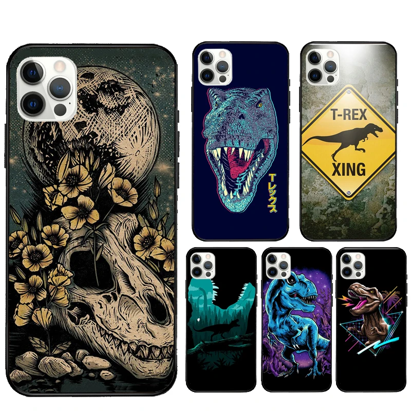 T Rex чехол для телефона с динозавром тираннозавром iPhone 11 13 Pro Max 12 mini 6S 7 8 Plus X XS SE 2020 XR