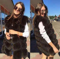 2020 new hot sale fashionable and beautiful womens fur vest sleeveless mid length casual jacket winter fur coat vest
