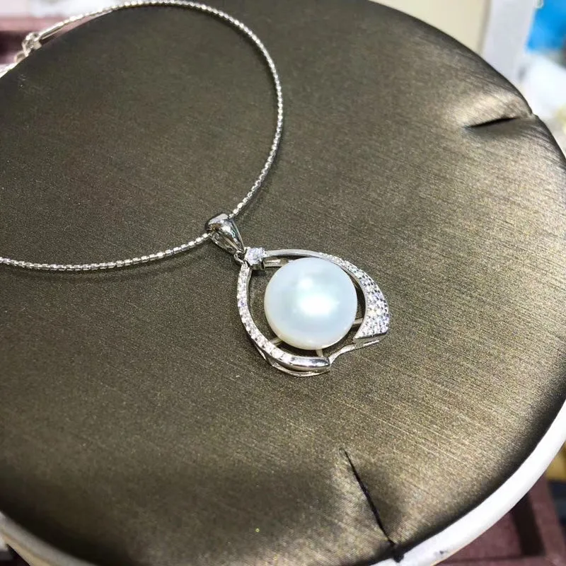 

YIKALAISI 925 Sterling Silver Jewelry Pearl Pendants 2019 Fine Natural Pearl jewelry 10-11mm Pendants For Women wholesale