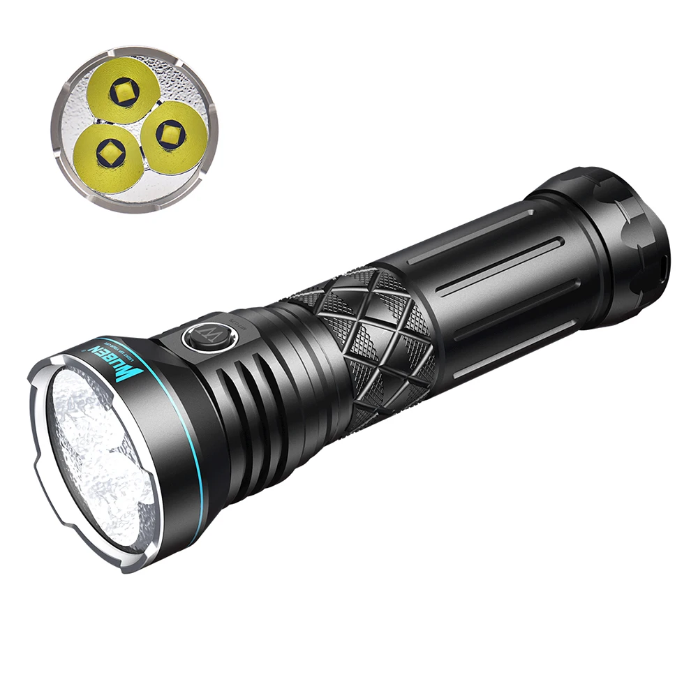 Online WUBEN-linterna LED A9 De Alta Potencia De 12000LM, Tipo C, Recargable, CREE LED IP68, Resistente Al Agua, Con Batería De 10200mAh Para Caza