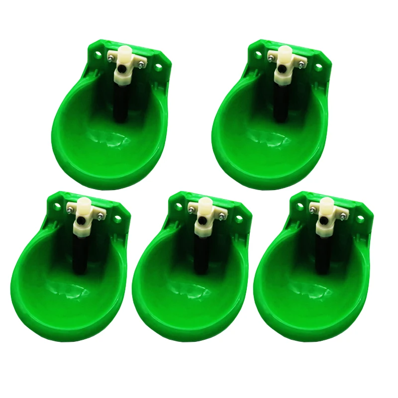 5 Pcs Animal Drinkers Cattle Sheep Horse Swine Dog Automatic Water Bowl 18cm Farm Animal Feeders Cattle and Sheep Equipment