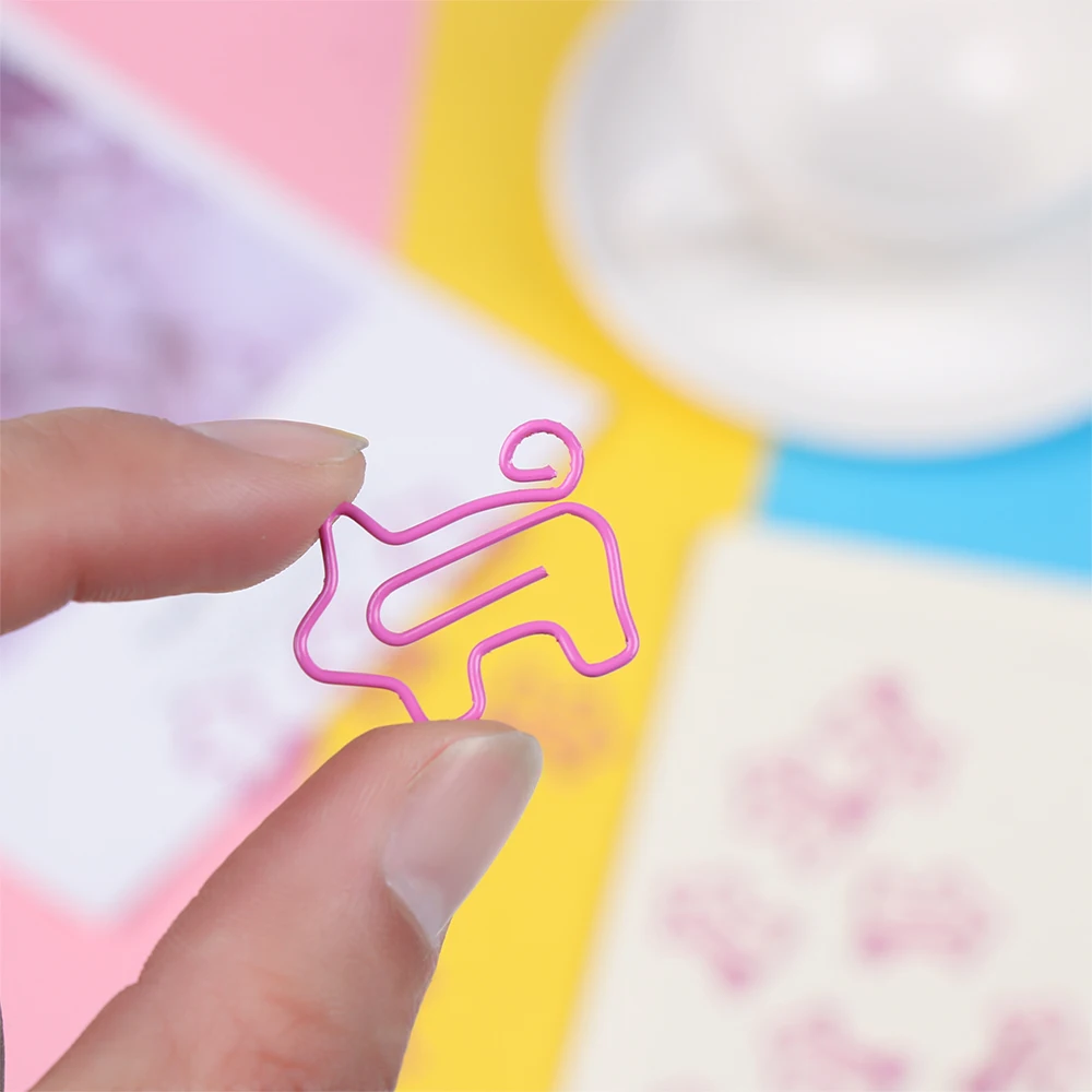 Милые животные розовая свинка металлическая Закладка зажим для бумаги Escolar Papelaria