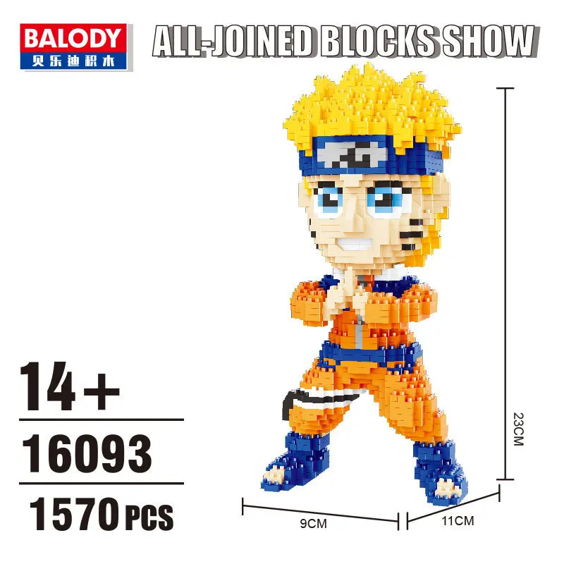 Balody аниме Ниндзя Блок Набор Мини Kakashi Sasuke Jiraiya модель Гаара блок строительные