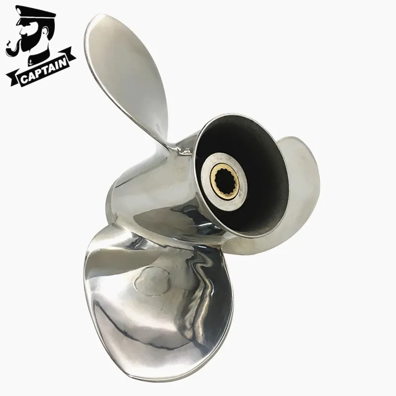 

Captain Propeller 9.25X12 Fit Tohatsu Outboard Engines 9.9HP 12HP 15HP 18HP 20HP Stainless Steel 14 Tooth Spline RH