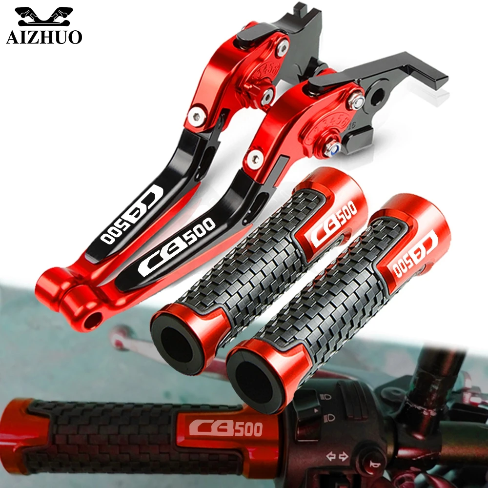 

FOR HONDA CB500 CB 500 1994-1996 1995 Motorcycle CNC Accessories Folding Extendable Brake Clutch Lever Handle Grips Handlebar