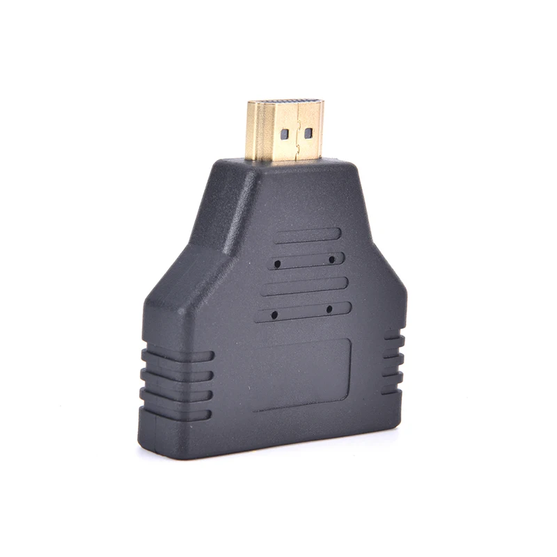 

1pc 1080P Port Male To 2 Female 1 In 2 Out Splitter Cable Adapter Converter