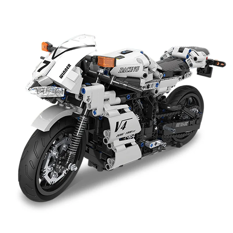 

Technic Motorcycle Moto Racing Car Motorbike Sets Building Blocks Models Bricks Kits DIY Construction Children Kid Toys No Box