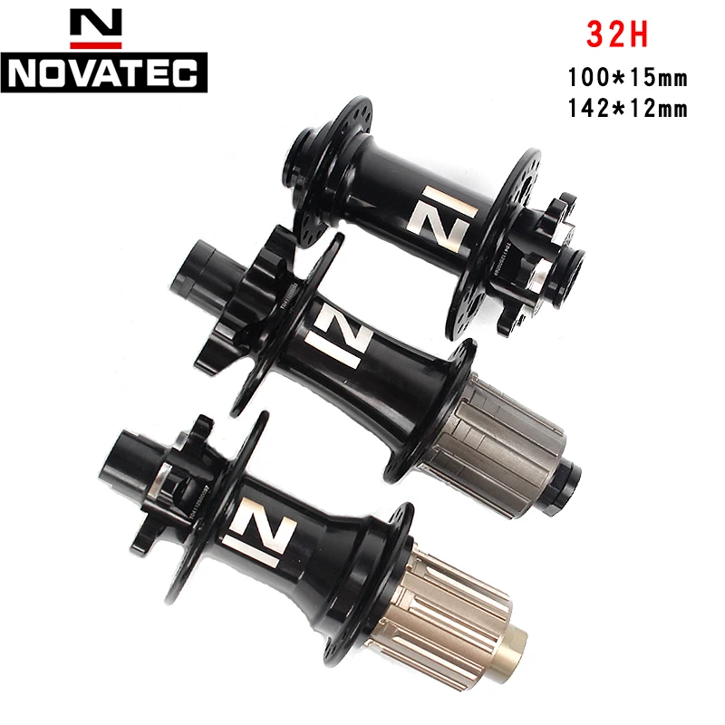 

NOVATEC Mountain bike wheel hubs D791 D792sb front 100、110mm*15mm rear 142、148mm*12mm Disc brake 4bearing bicycle wheel hub