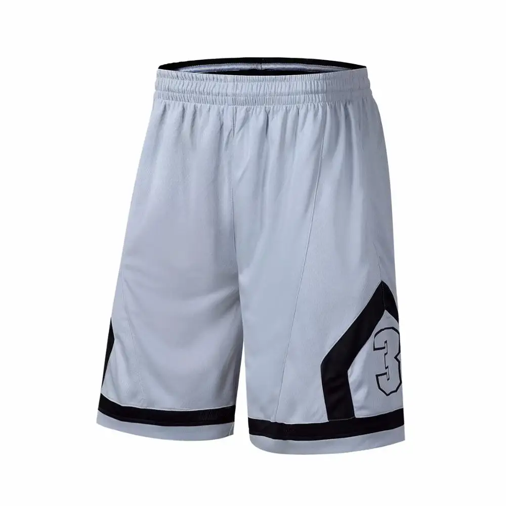 Мужские баскетбольные шорты с карманом на молнии дышащие спортивные для бега