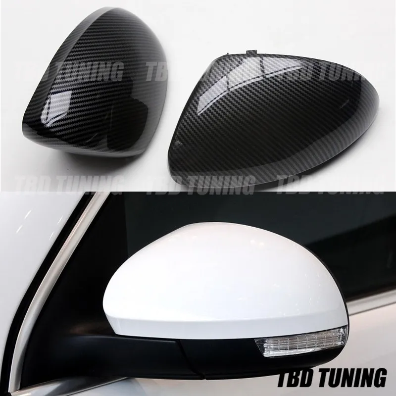 Зеркальный чехол Carbon Look для Volkswagen VW Tiguan Sharan крышка зеркала заднего вида 2009 2010 2011