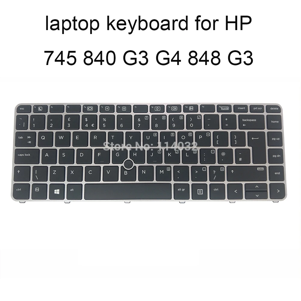819876 клавиатура с подсветкой Сменные клавиатуры для HP Elitebook 840 745 G3 G4 848
