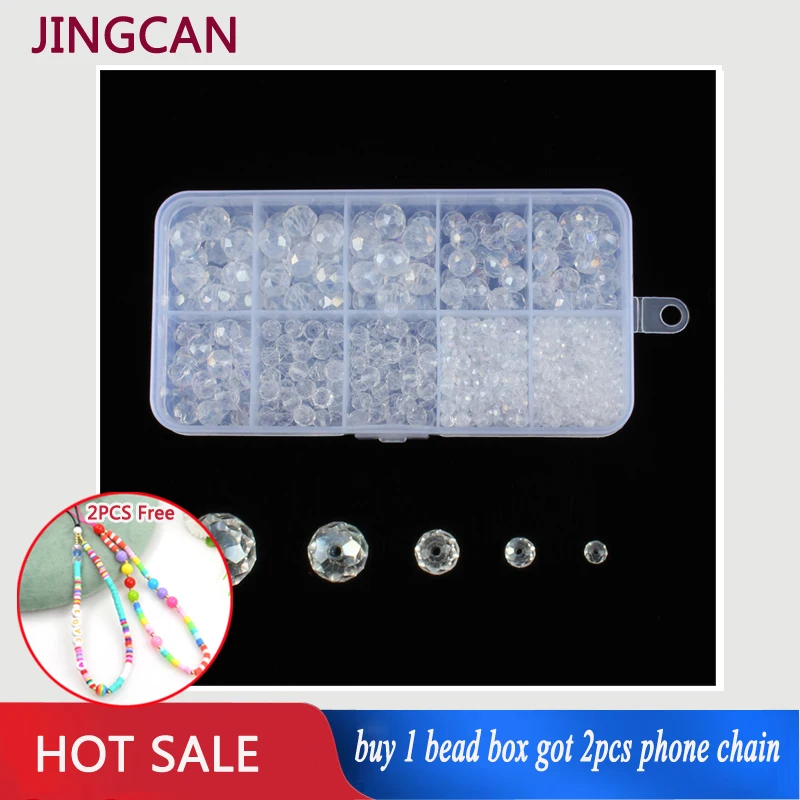 

910pcs/box Transparent Crystal Glass Seed Beads Boxed DIY Handmade Beaded Loose Seed Beads Jewelry Accessories For Women