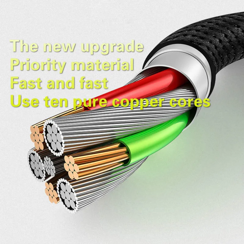 Новый кабель USB Type C 1 м 90 градусов 3 А для быстрой зарядки Samsung S8 S9 S10 PLUS мобильный