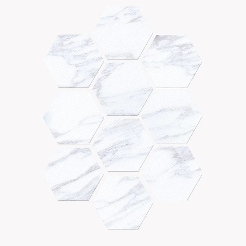 Room Tile Sticker Home Anti slip 10 Pcs/set Creative Hexagon Bathroom Convenient |