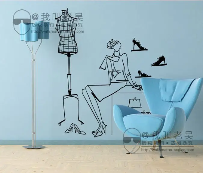 Вешалка Модель post/магазин дизайн окна магазин одежды макет обои/обувной