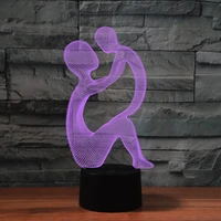 3d abstract night light led illusion lamp bedside desk table lamp 7 color changing lights home decor parent child best gifts
