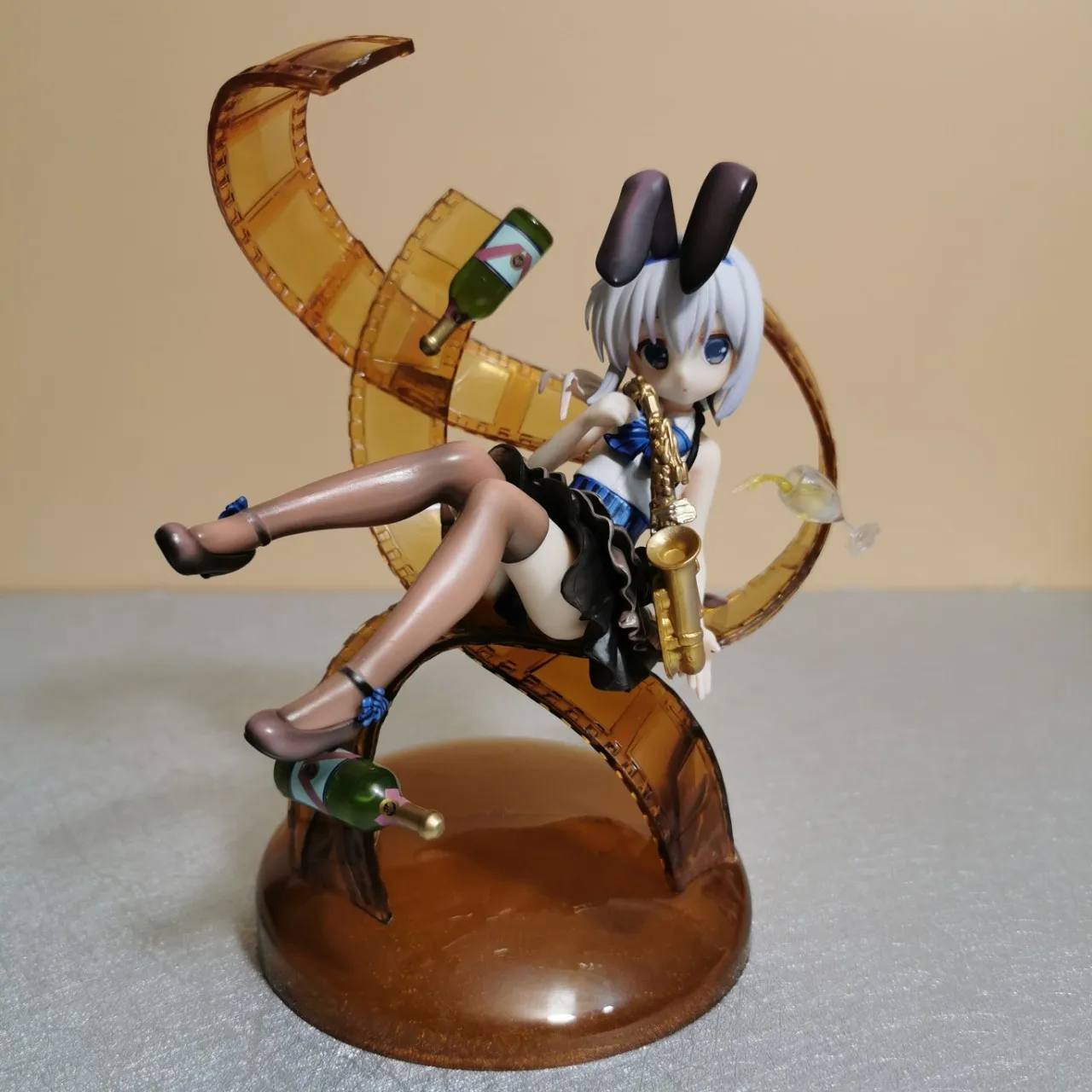 

17cm Anime Characters Would You Like Some Rabbits Today Kakaze Chino Jazz Style 1/8 PVC Action Figure Model Toy
