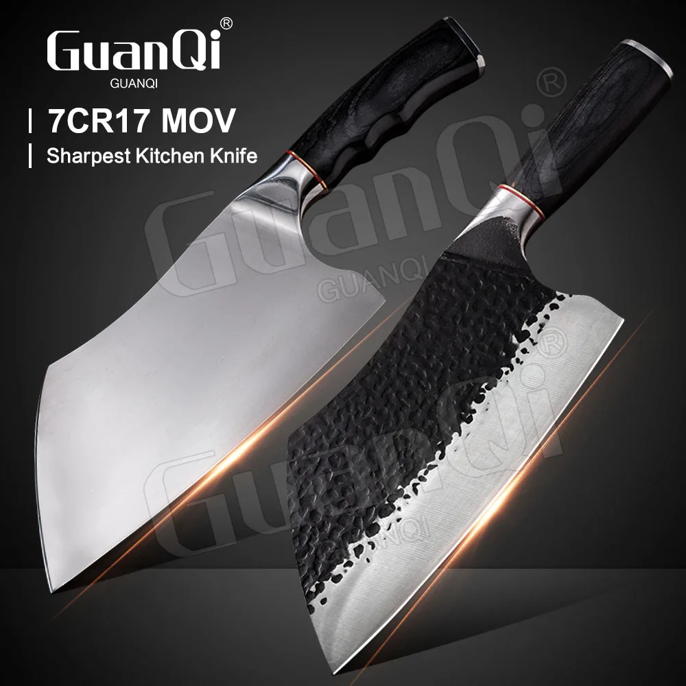 8 &quotнож мясника полный Танг ручной работы кованый шеф-нож широкое лезвие нож для